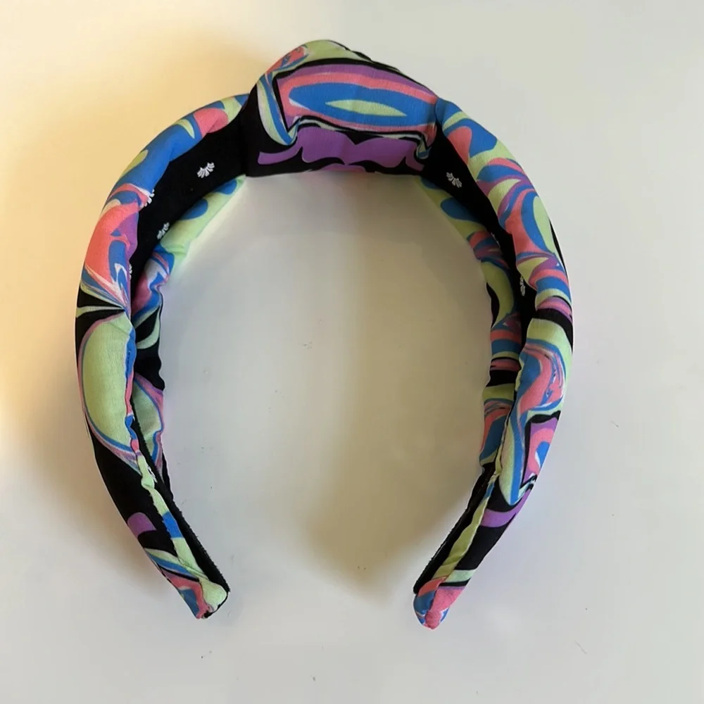 Lele Sadoughi Fusion Marble Printed Knotted Headband